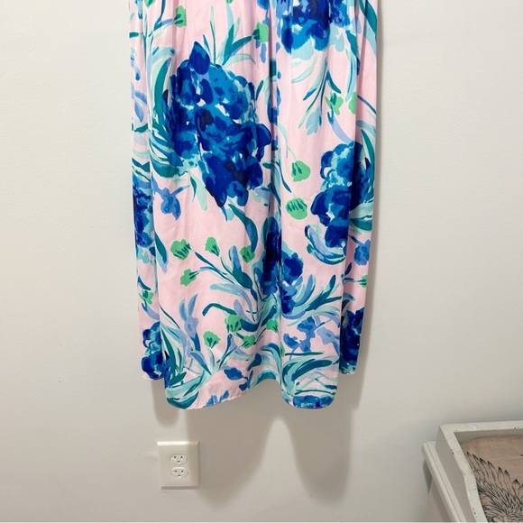 Lilly Pulitzer Rory Dress Pink Tropics Sweet Pea Size 8 Halter Style Pockets - Picture 9 of 12